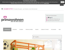 Tablet Screenshot of primawohnen.com